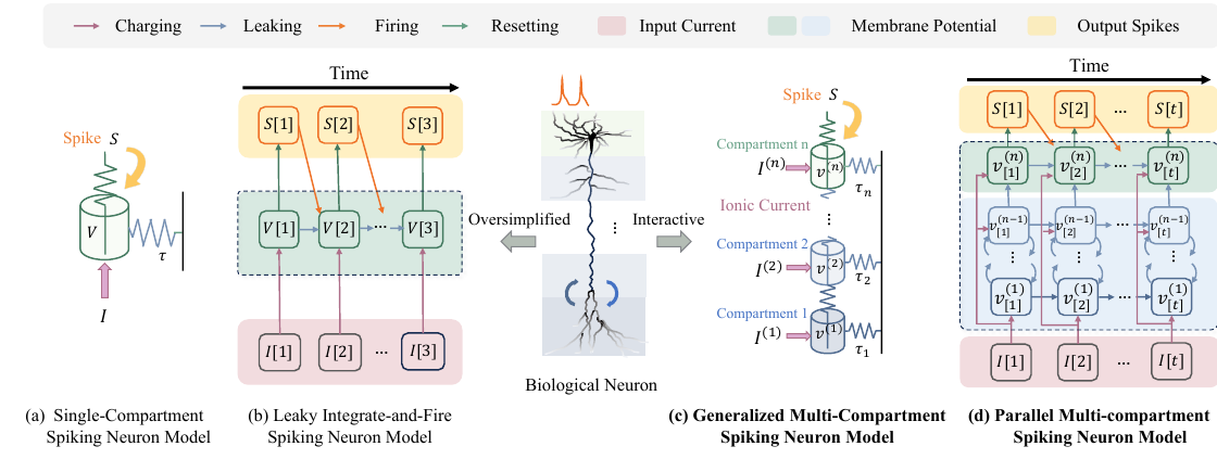 Figure 1 from PMSN: comparison of spiking neuron structures